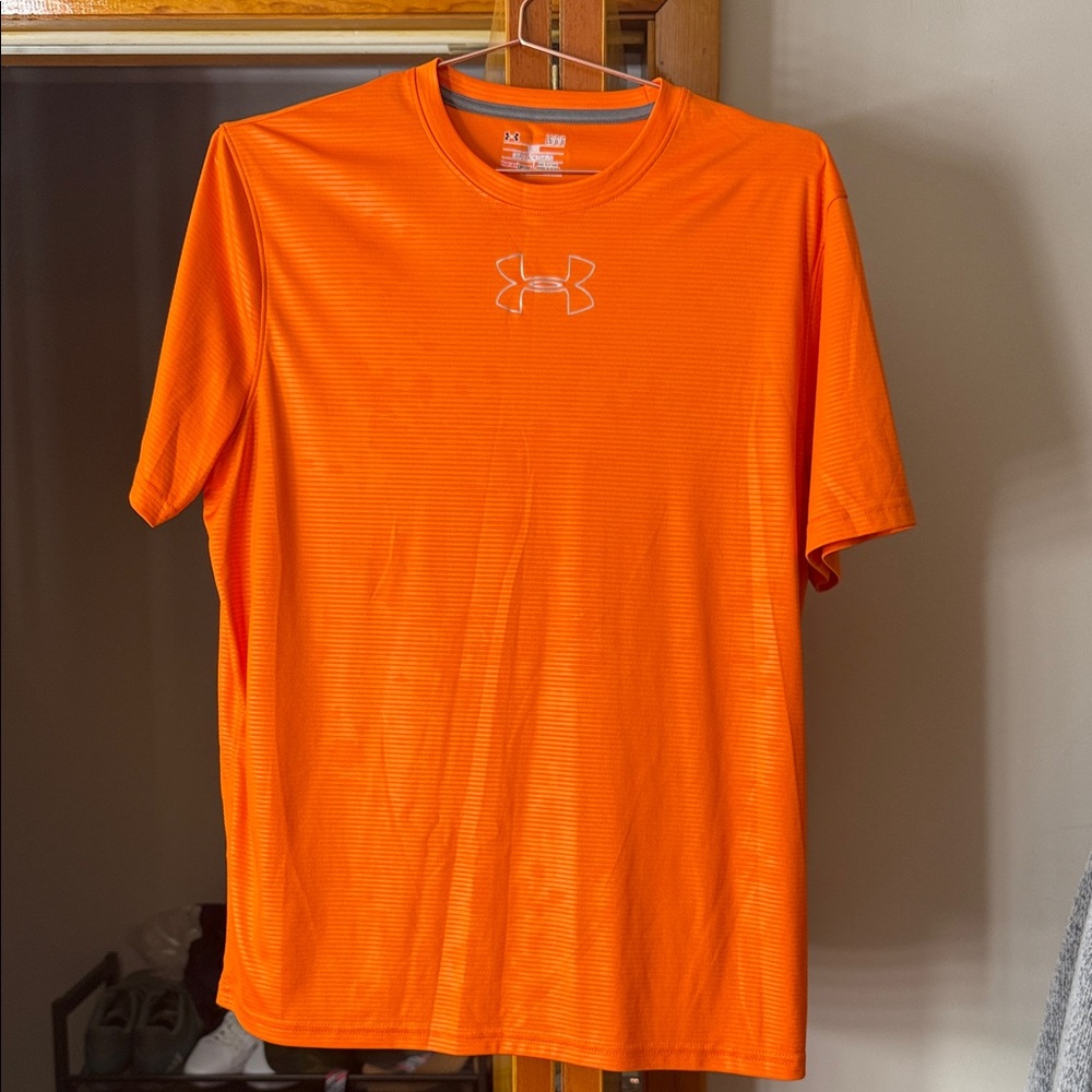 Under Armour Men's Bright Orange Short Sleeve Tee